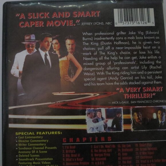 Confidence DVD Crime Drama 2003 Edward Burns Andy Garcia - Picture 2 of 4